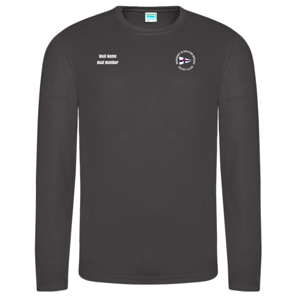 WOBYC Mens Long Sleeve Polyester T-Shirt Personalised Thumbnail