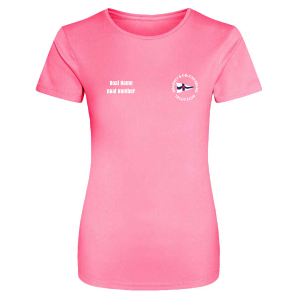WOBYC Ladies Polyester T-Shirt Personalised Thumbnail